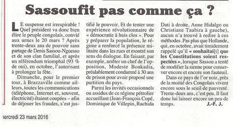 Article du Canard Enchaine dénonçant l'arrestation arbitraire de Modeste Boukadia et des Membres du Cercle des Democrates et Republicains du Congo